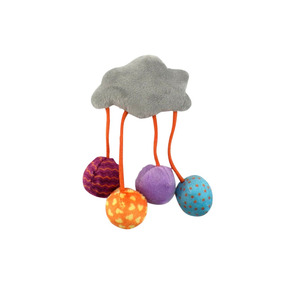 Juguete para gato nube con bolitas 12 cm