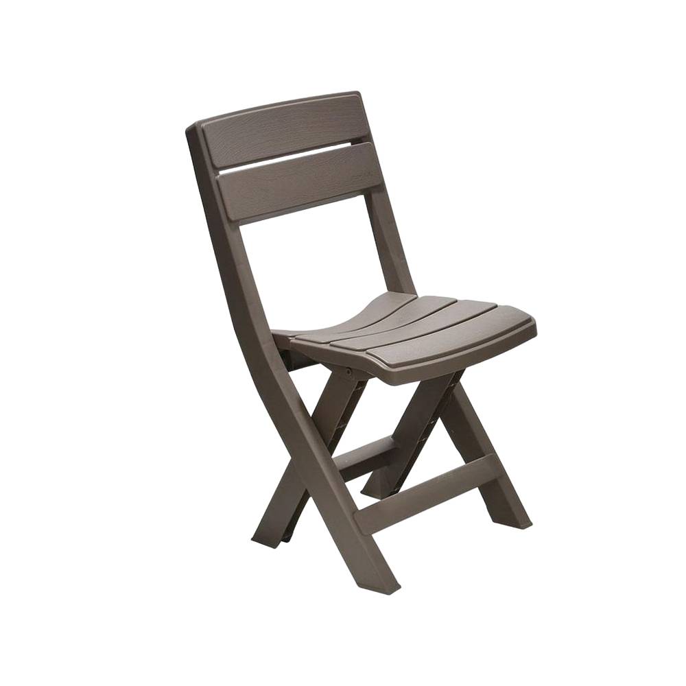Silla plástica plegable de 67.5 x 81.6 cm color mocca