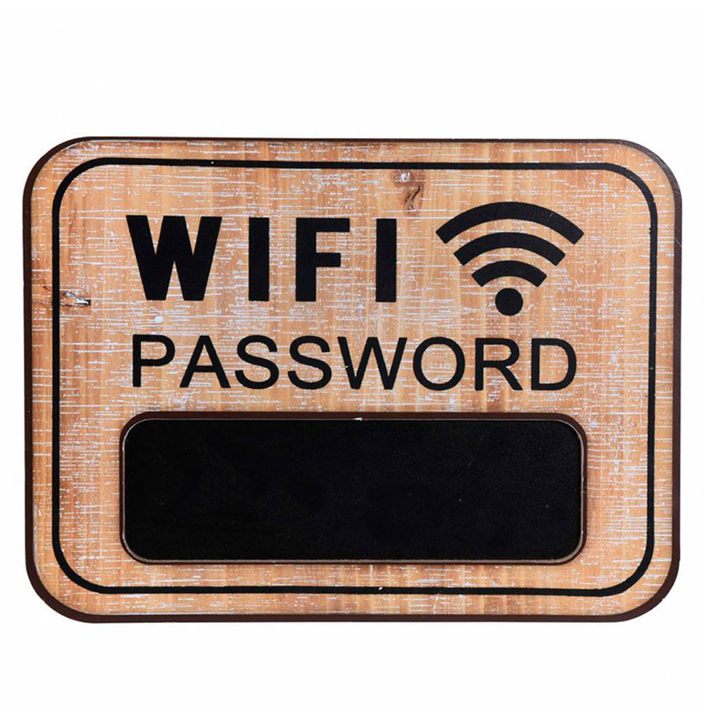 Rotulo de madera para clave wifi 39 x 29 cm