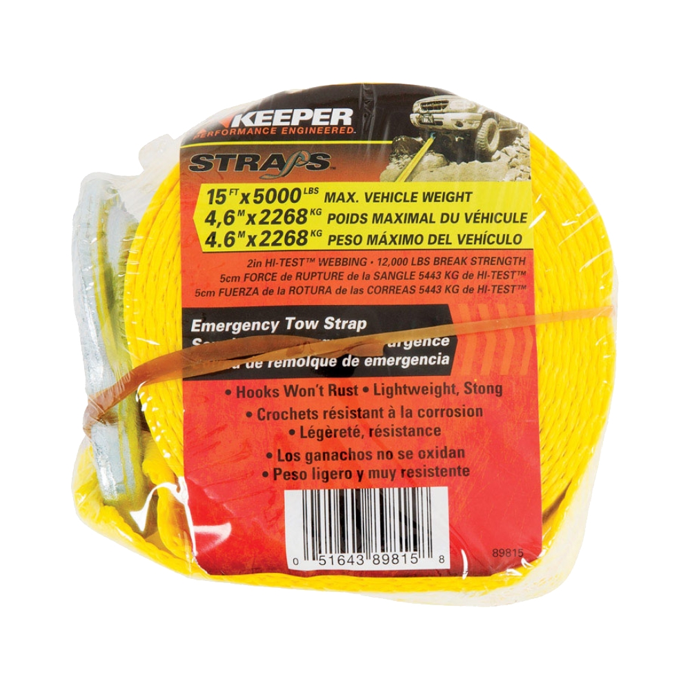 Cuerda para remolcar 15 ft 5000lbs polyester