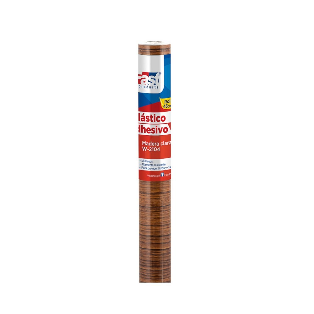 Papel adhesivo contact madera claro rollo 45cm x3m