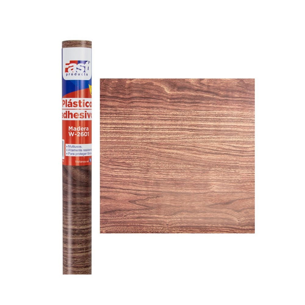 Papel adhesivo contact madera rollo 45cm x 3m