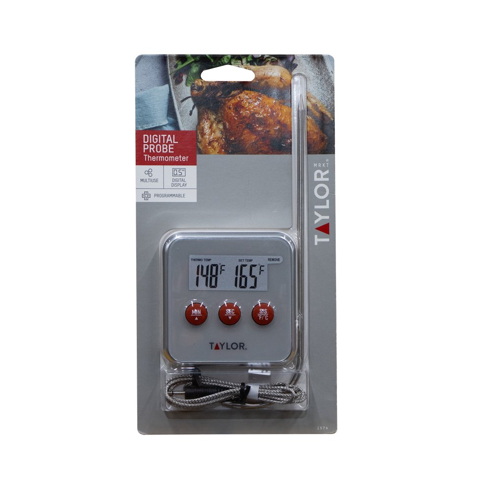 Termometro digital para horno/parrilla 10cm taylor 2pzs