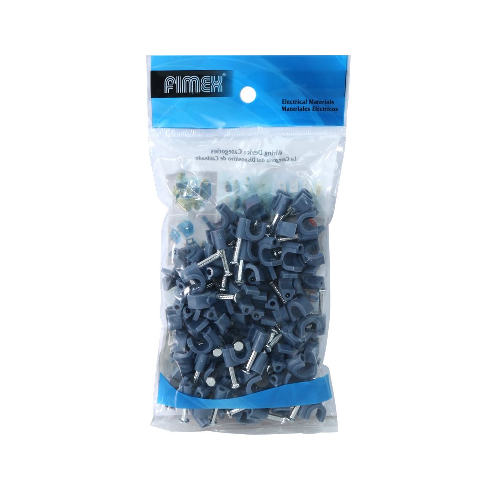 Grapa plastica 7 mm gris para tsj 16x2 16x3