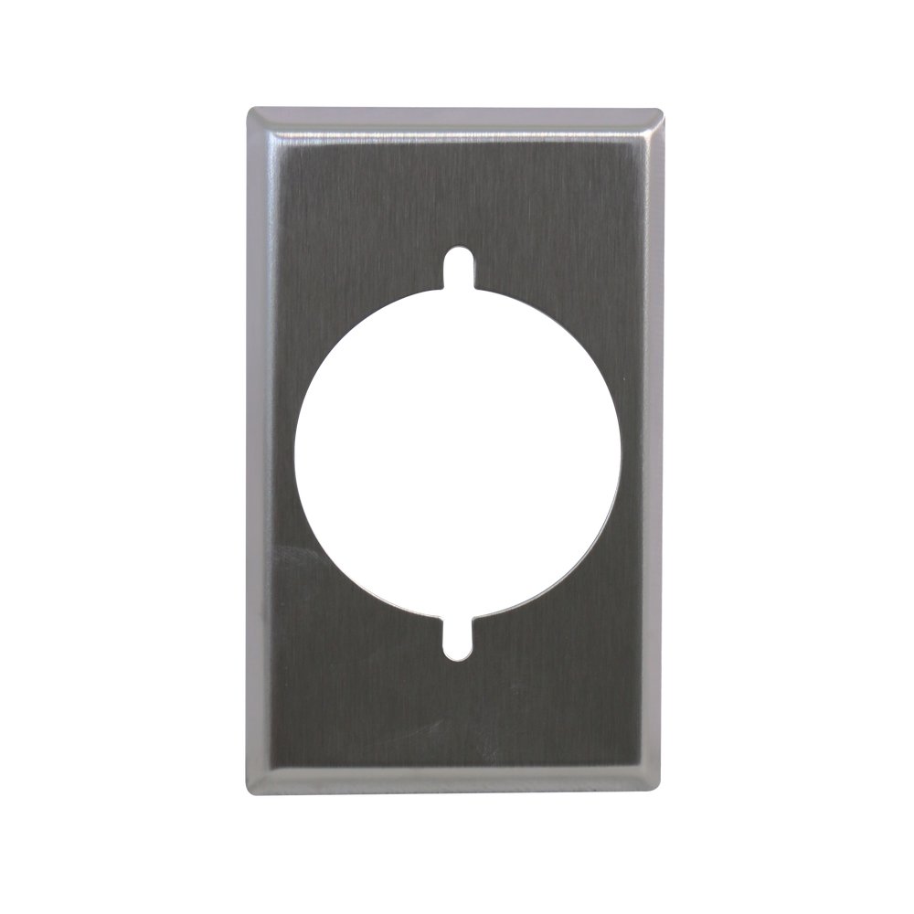 Placa rectangular para toma de 50a