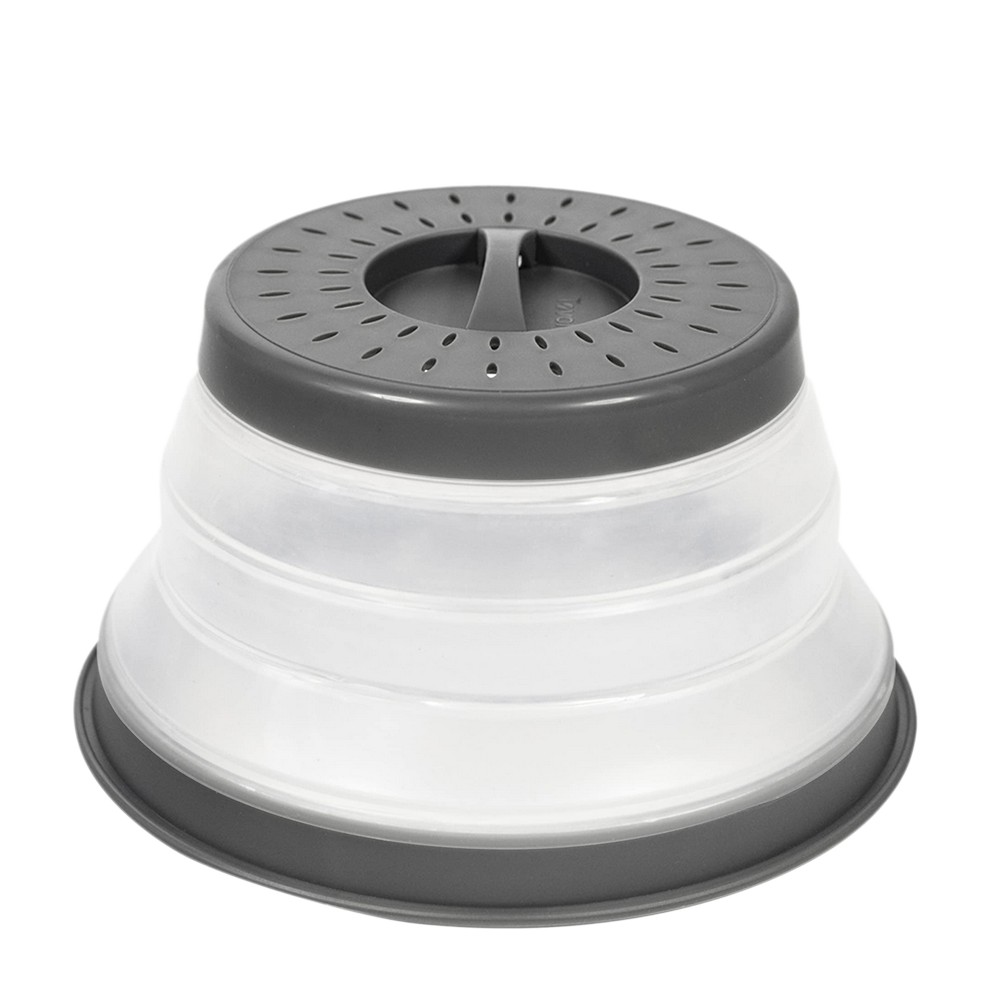 OUZIFISH Cubierta plegable para placa de microondas de 10.5 pulgadas, sin  BPA, fácil agarre, tapa protectora de placa de microondas con ventilación  de