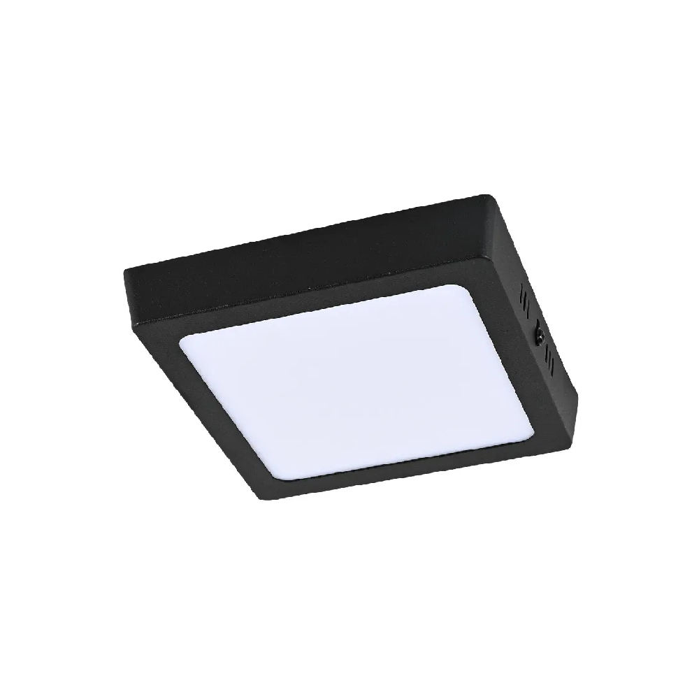 Sobreponer led 12w 100-240v 3000k 720lm negro