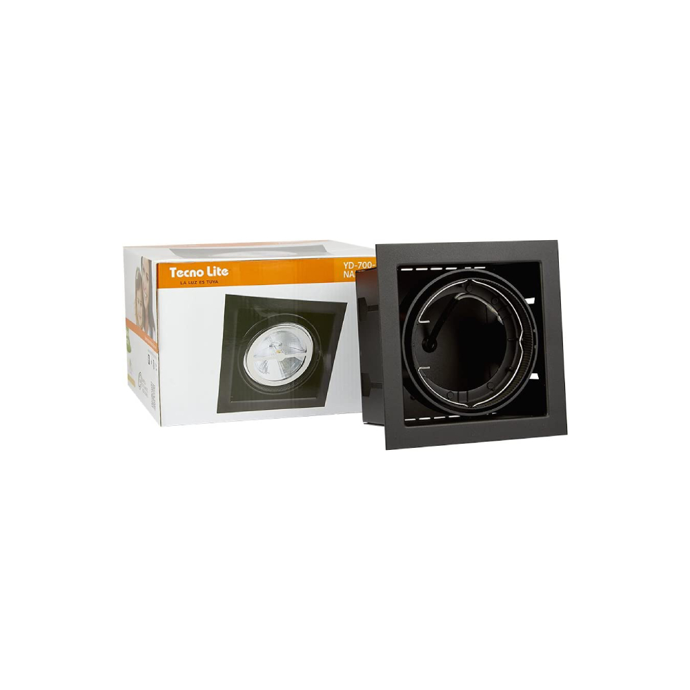 Empotrable led s-l 100-240v 12vgx53 negro