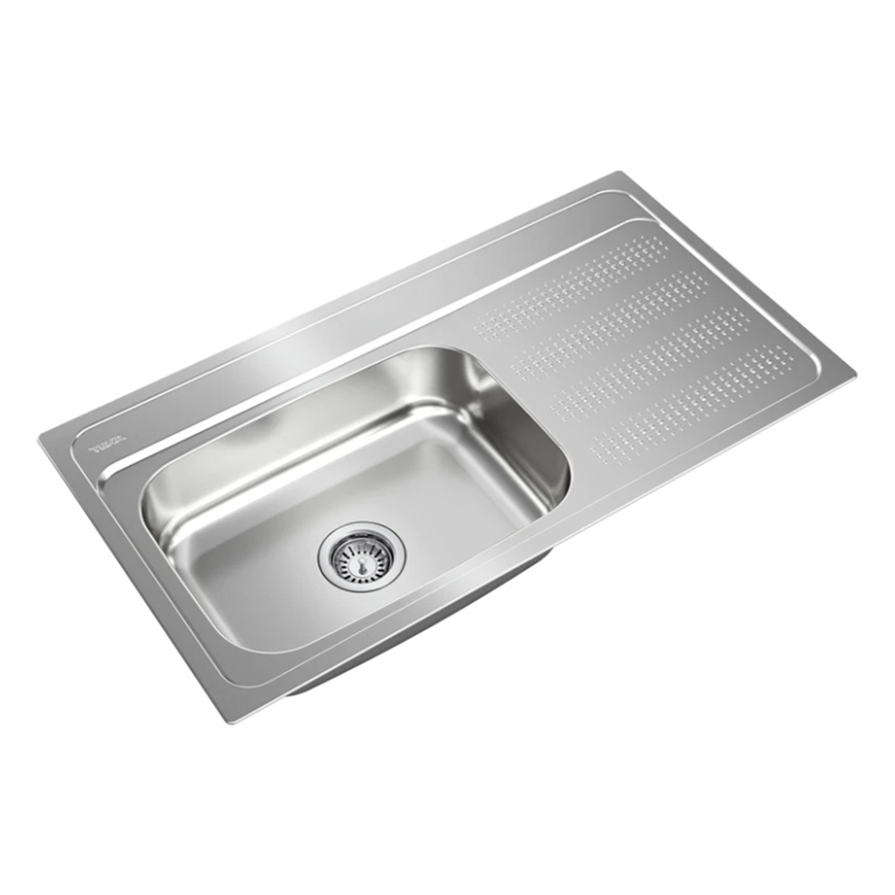 Fregadero para cocina inox de empotrar 1 fosa batea derecha 95x51cm