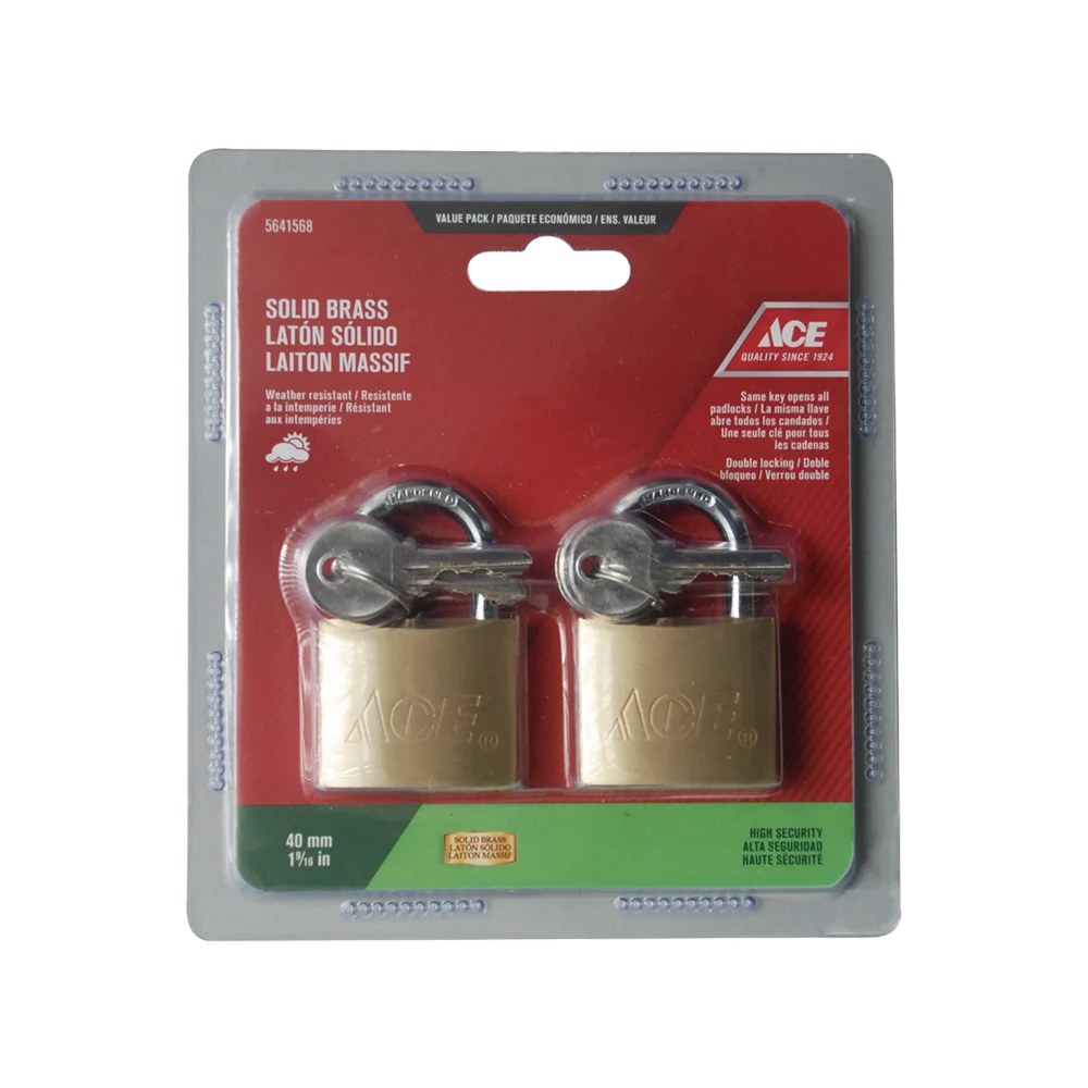 Candado de laton 40mm set 2