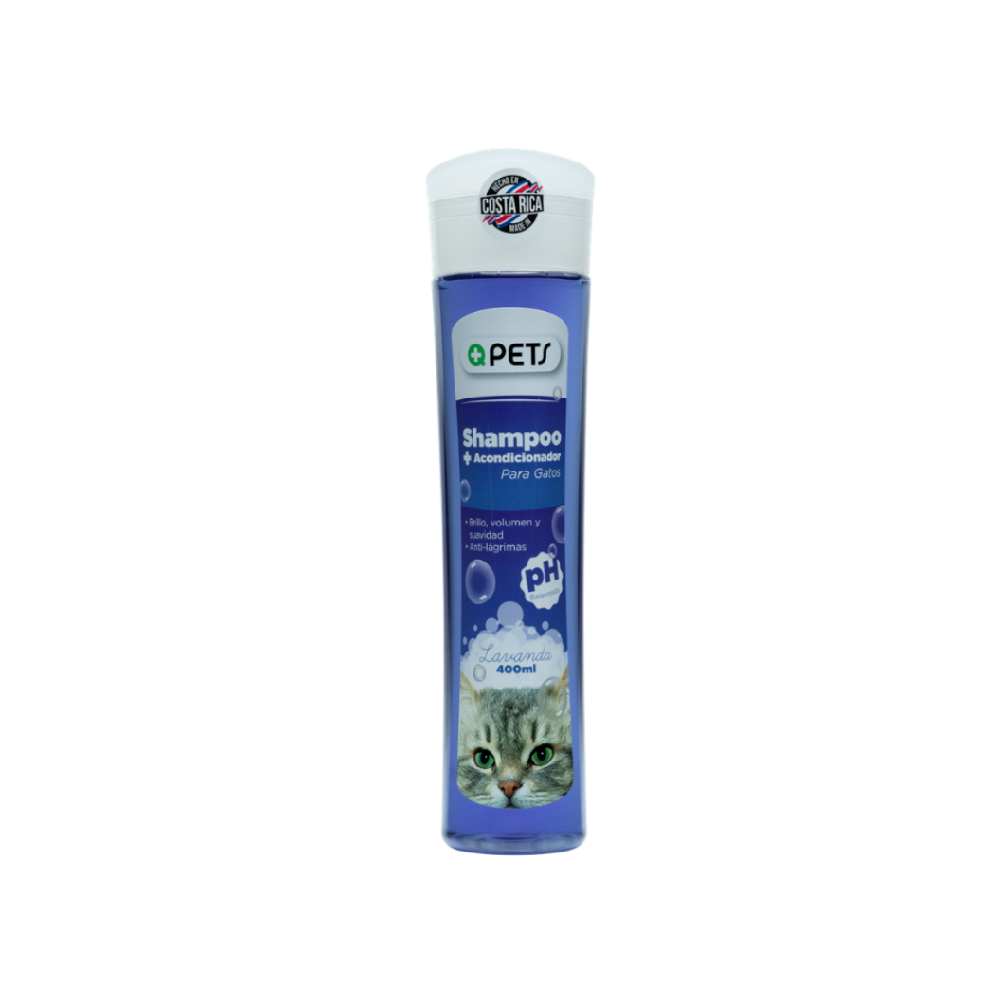 Shampoo 2en1 para  gatos 400ml +qpets