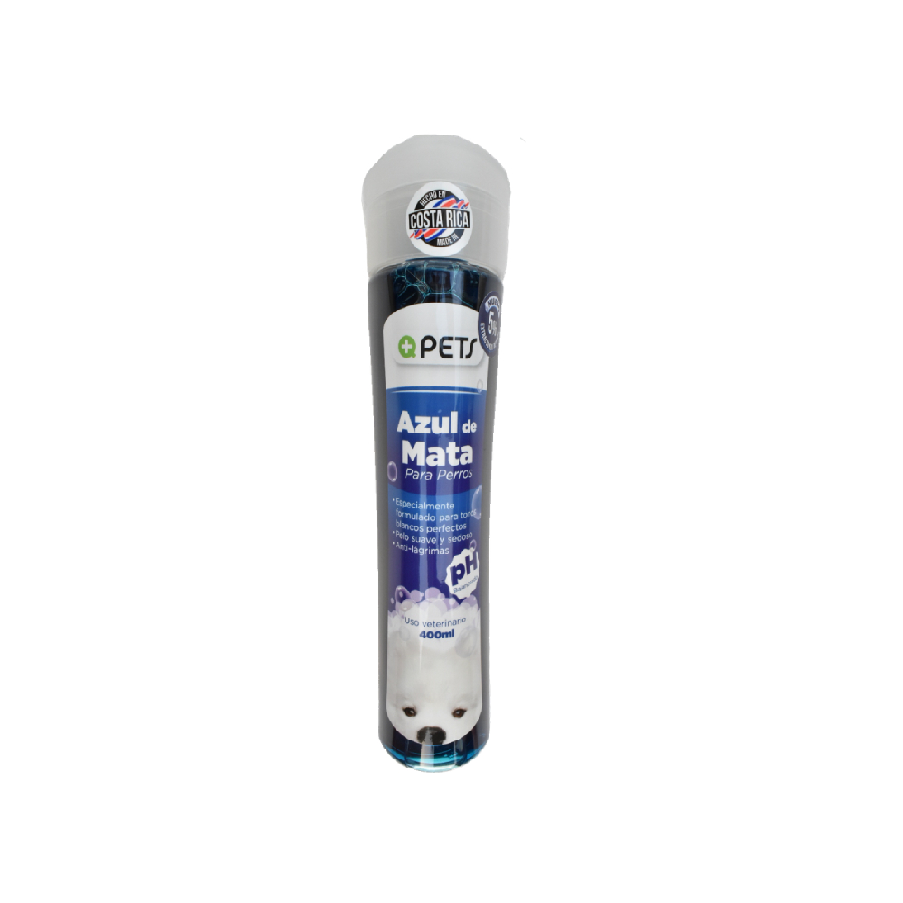 Shampoo azul de mata para perro 400ml +qpets