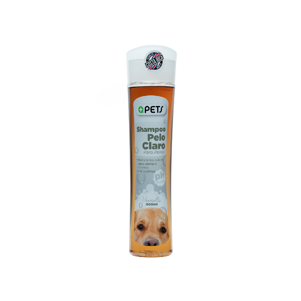 Shampoo para perro pelo claro 400ml +qpets