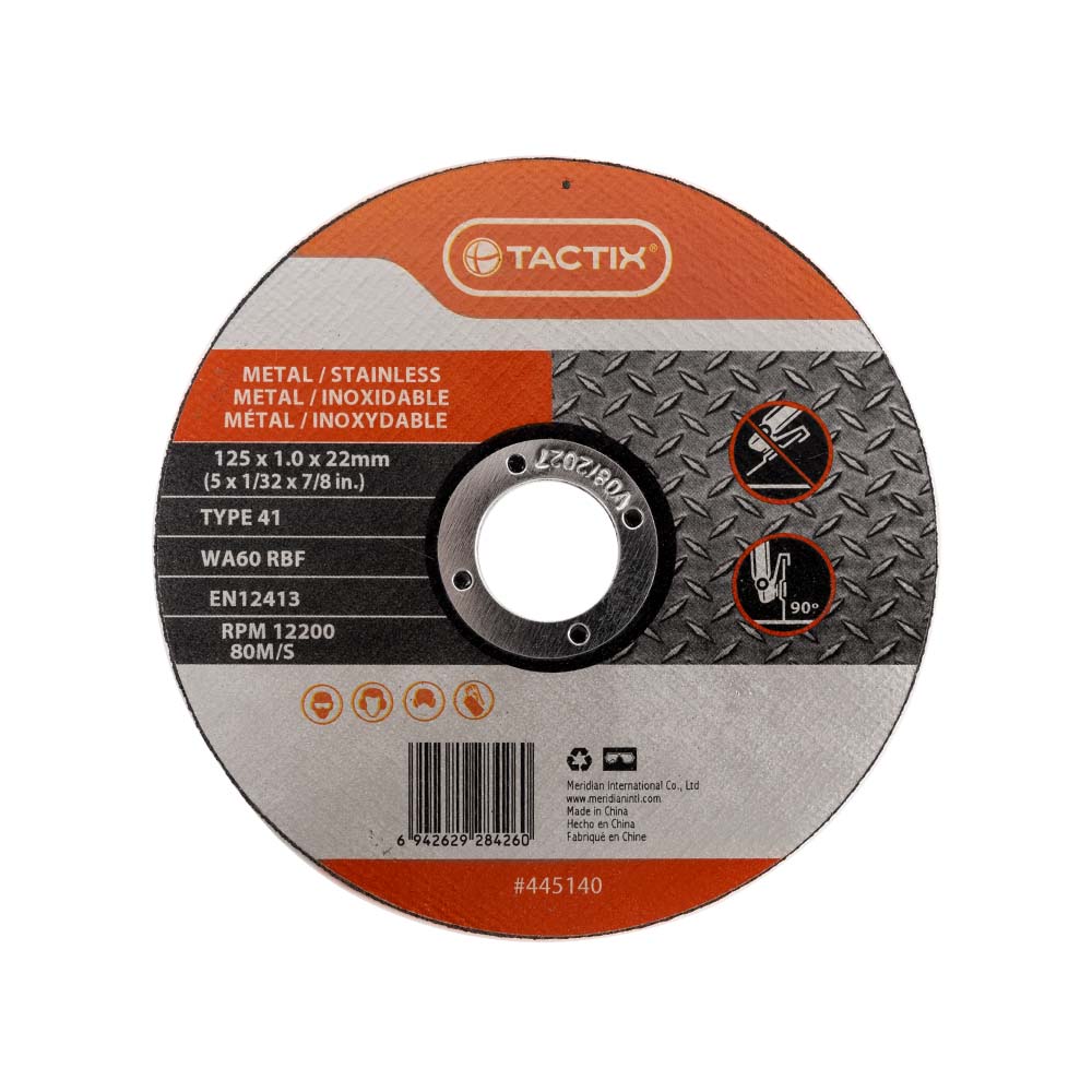 Disco de corte acero inoxidable 5 x 1/32 x 7/8 in