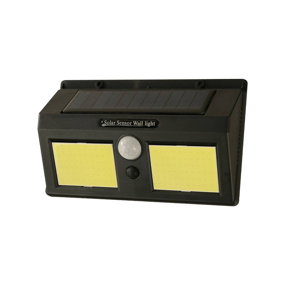 Lámpara led exterior solar con sensor movimiento 1l 3w 6500k