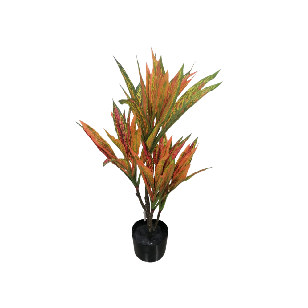 Planta artificial con maceta pequeña 75cm negro