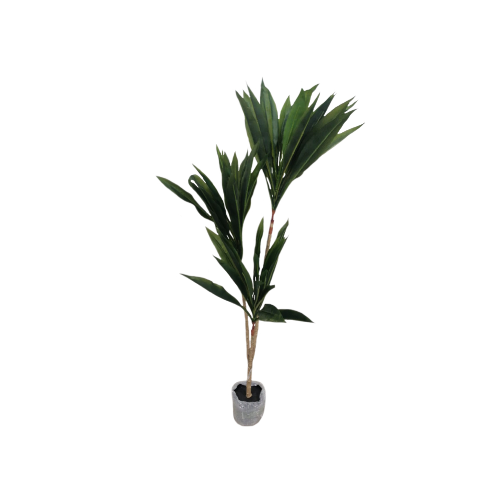 Planta artificial con maceta pequeña 110cm negro