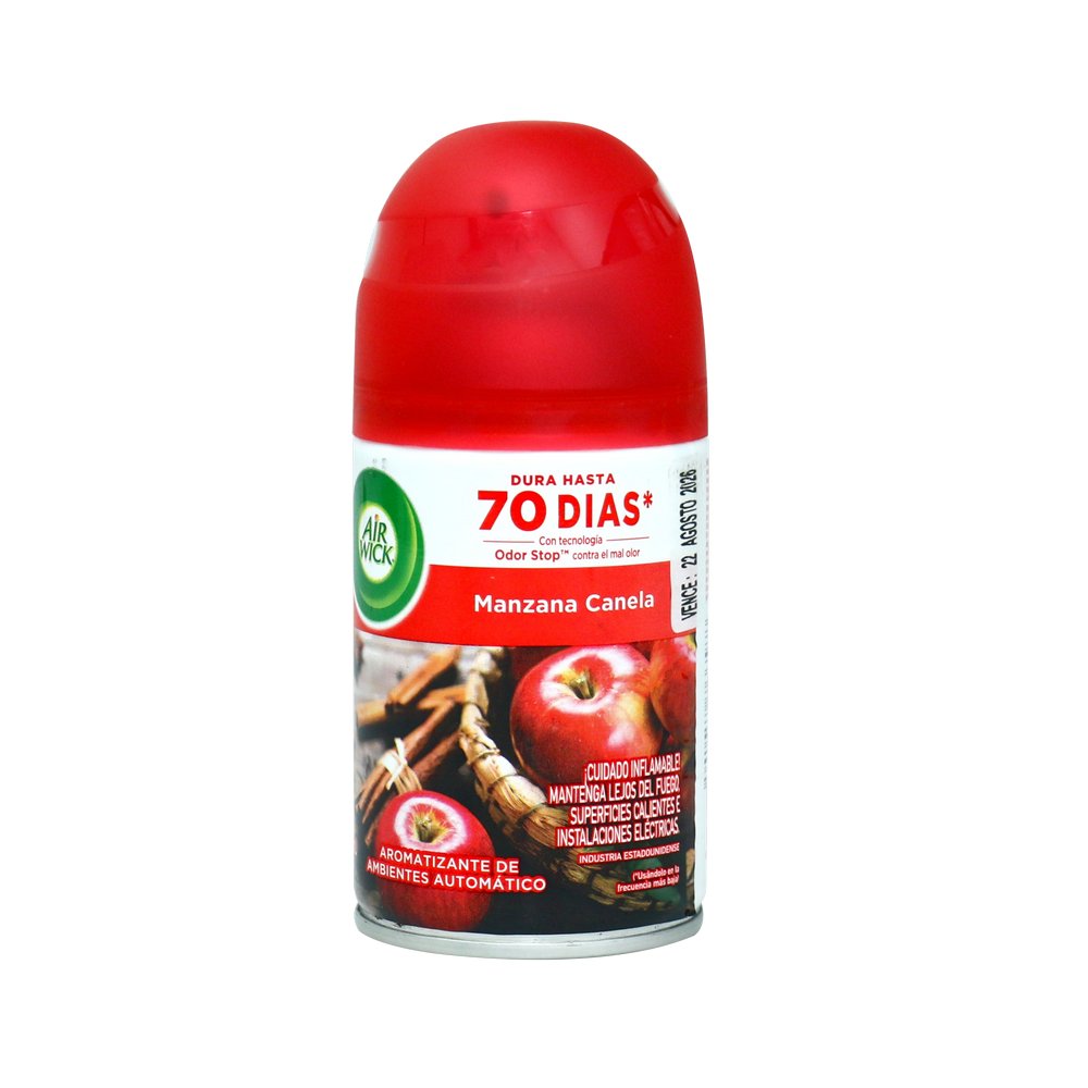 Desodorante ambiental freshmatic repuesto manzana canela