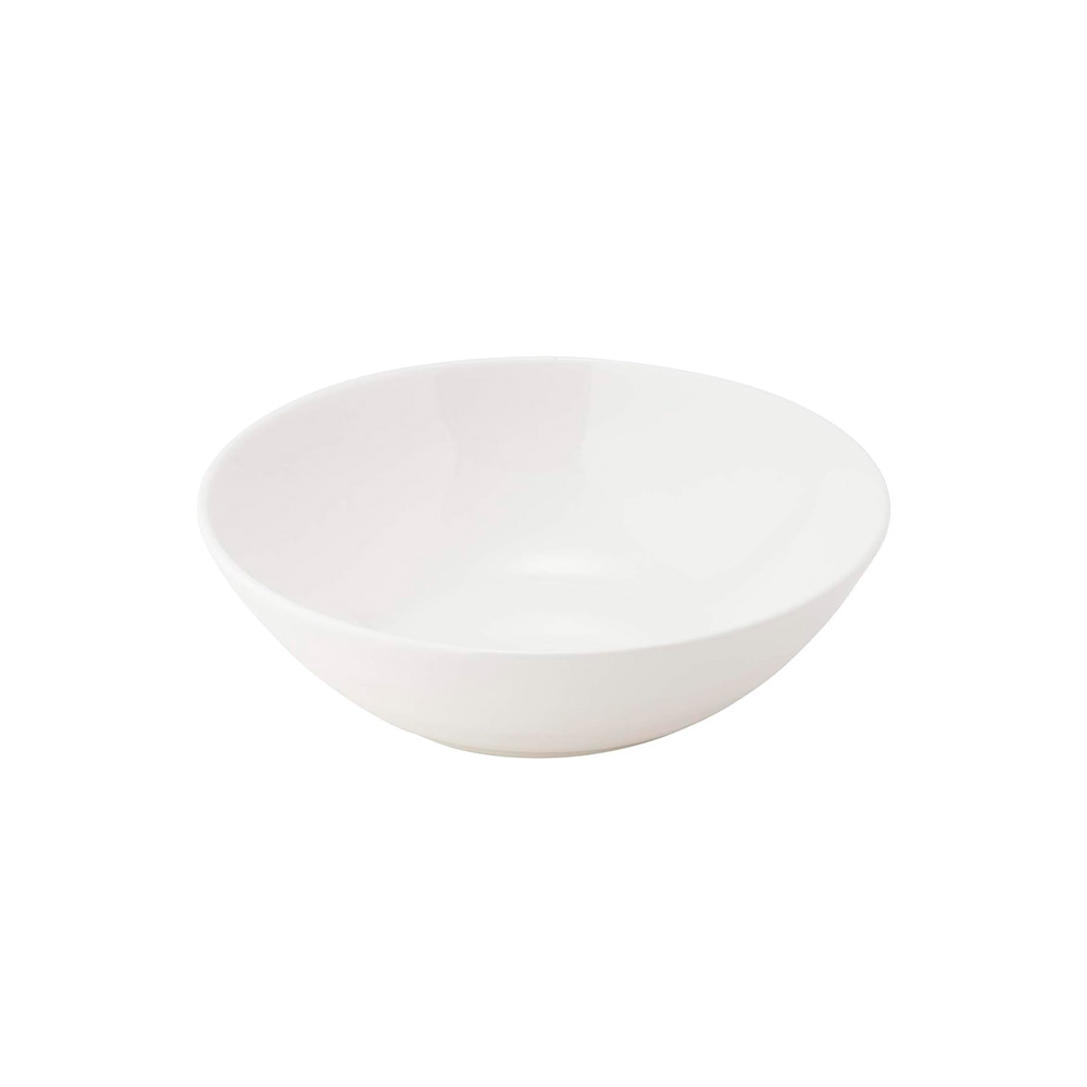 Bowl de ceramica 8 pulg blanco