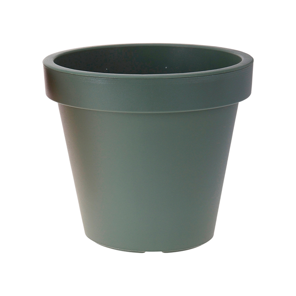 Macetero plastico redondo 40cm verde