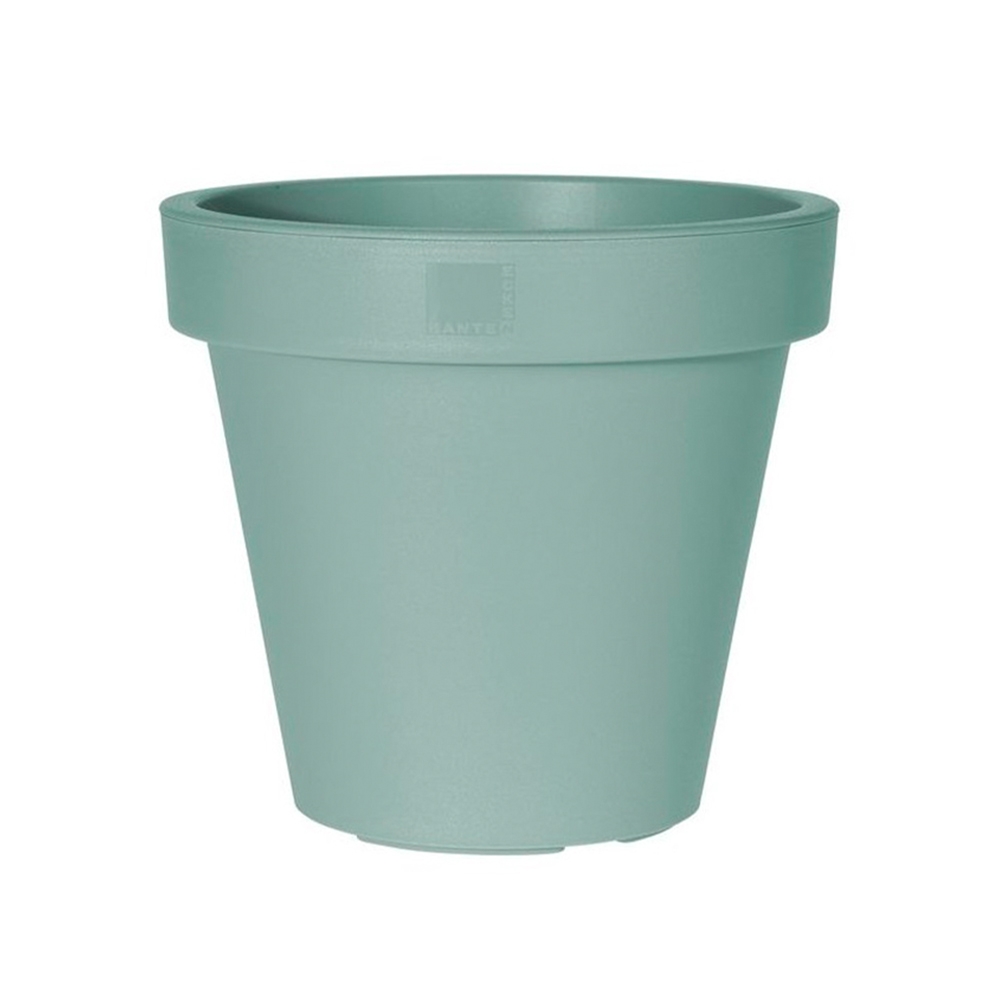 Macetero plastico redondo 35cm verde menta