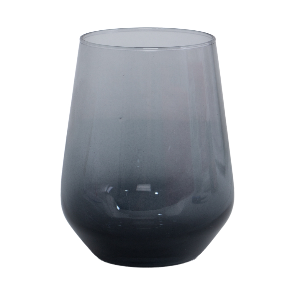 Vaso de vidrio 14.37 oz surtido de colores