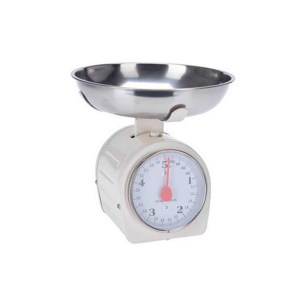 Bascula para cocina metalico 5kg blanco