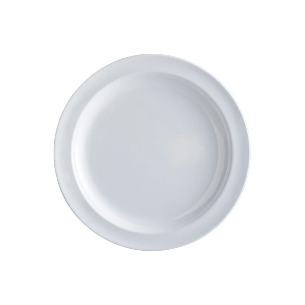 Plato redondo de melamina 21cm gris