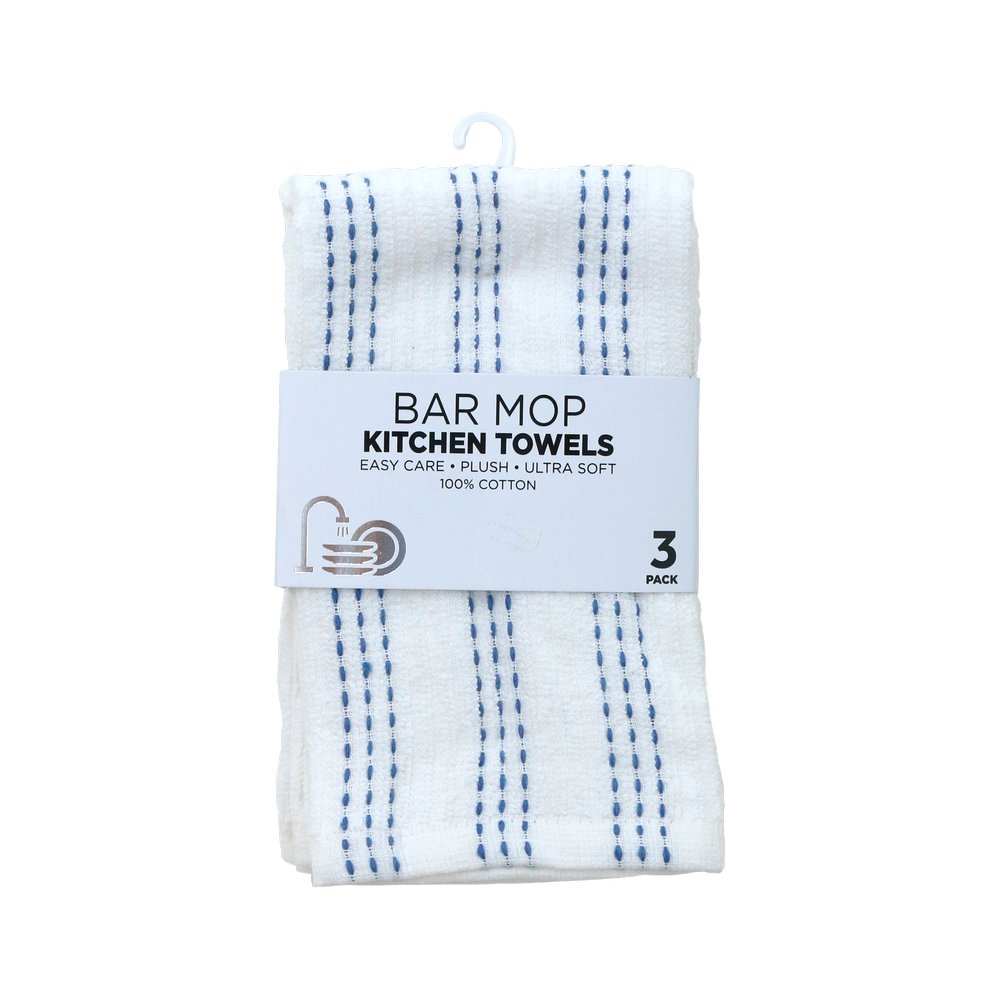 Toalla de algodón para cocina de 40.6x48.2 cm - 3 unidades