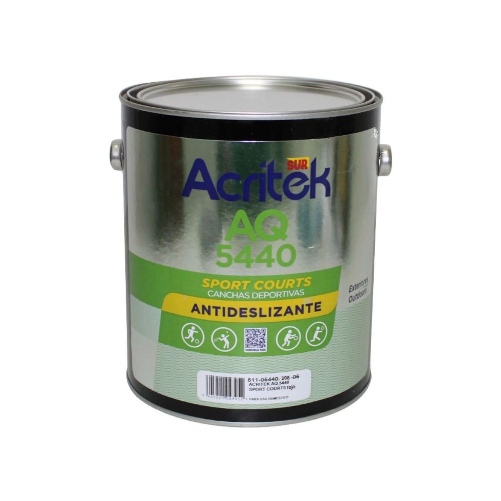 Pintura roja para cancha gal
