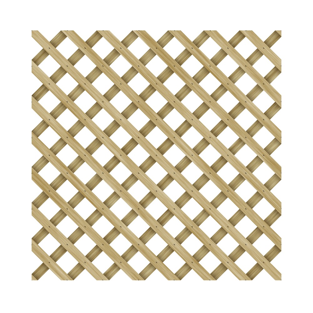 Celosía de madera tratada 1.22 x 2.44 m - 38.1 mm  (4 x 8 pies - 1.1/2 pulg)