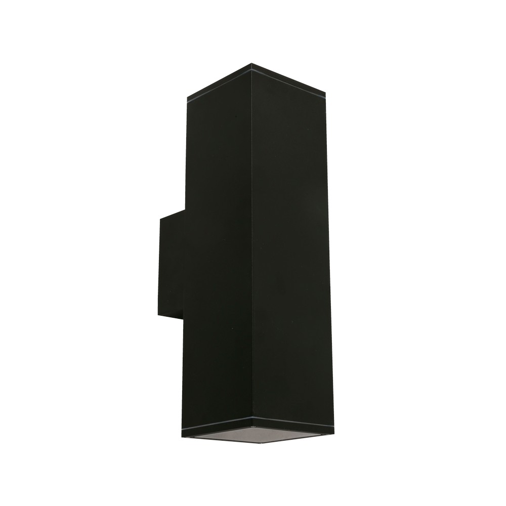 Lámpara de pared exterior cuadrada color negro