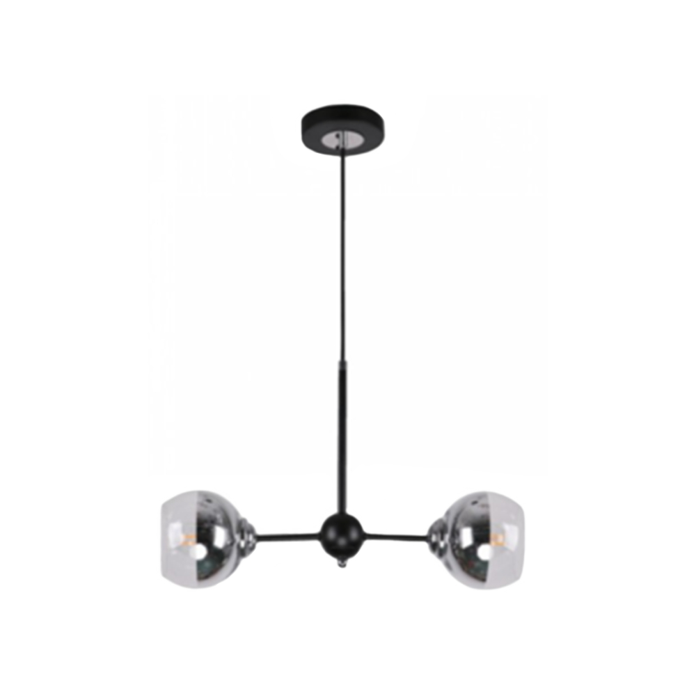 Lampara colgante negra 2l e27