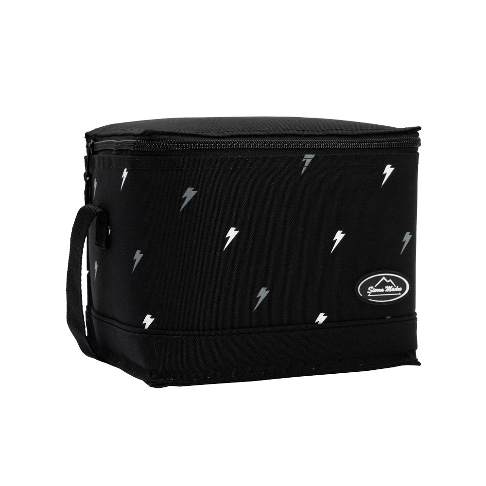 Lonchera cuadrada 5.5x8x6.5 pulg negro