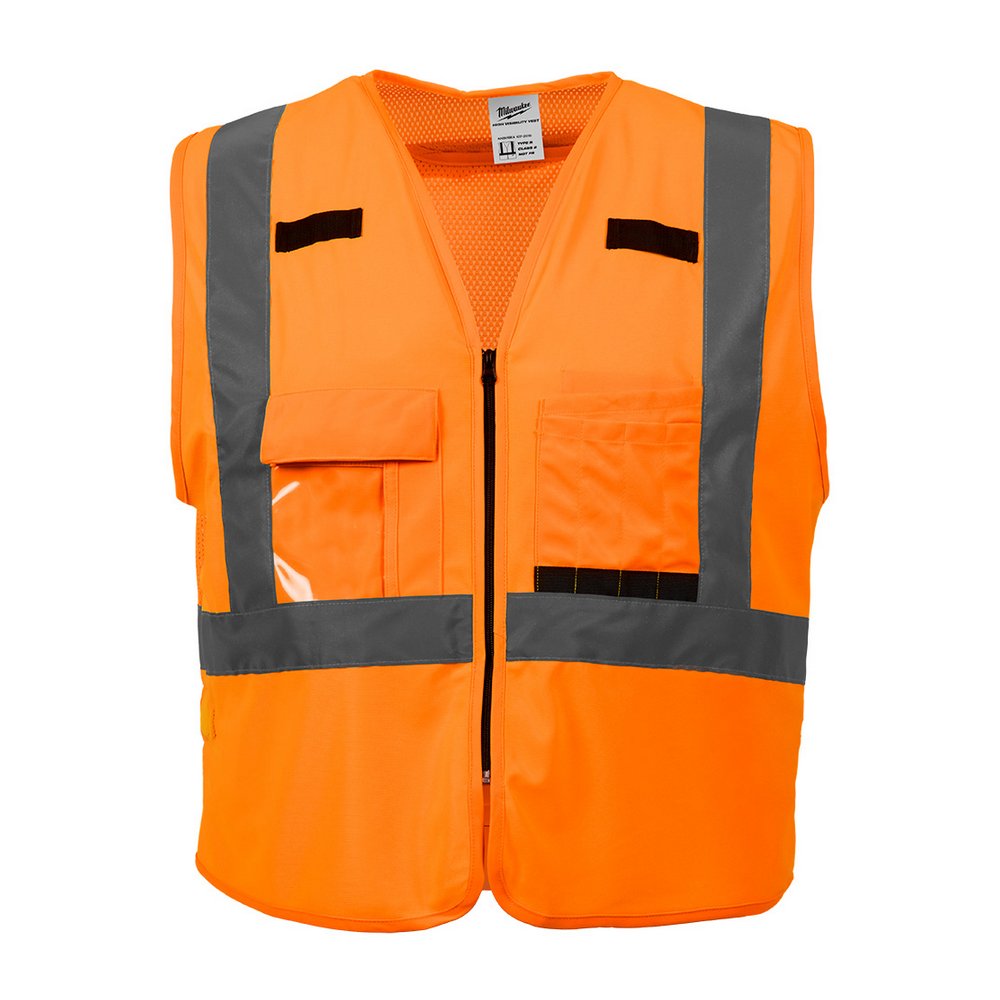 Chaleco reflectivo de seguridad naranja