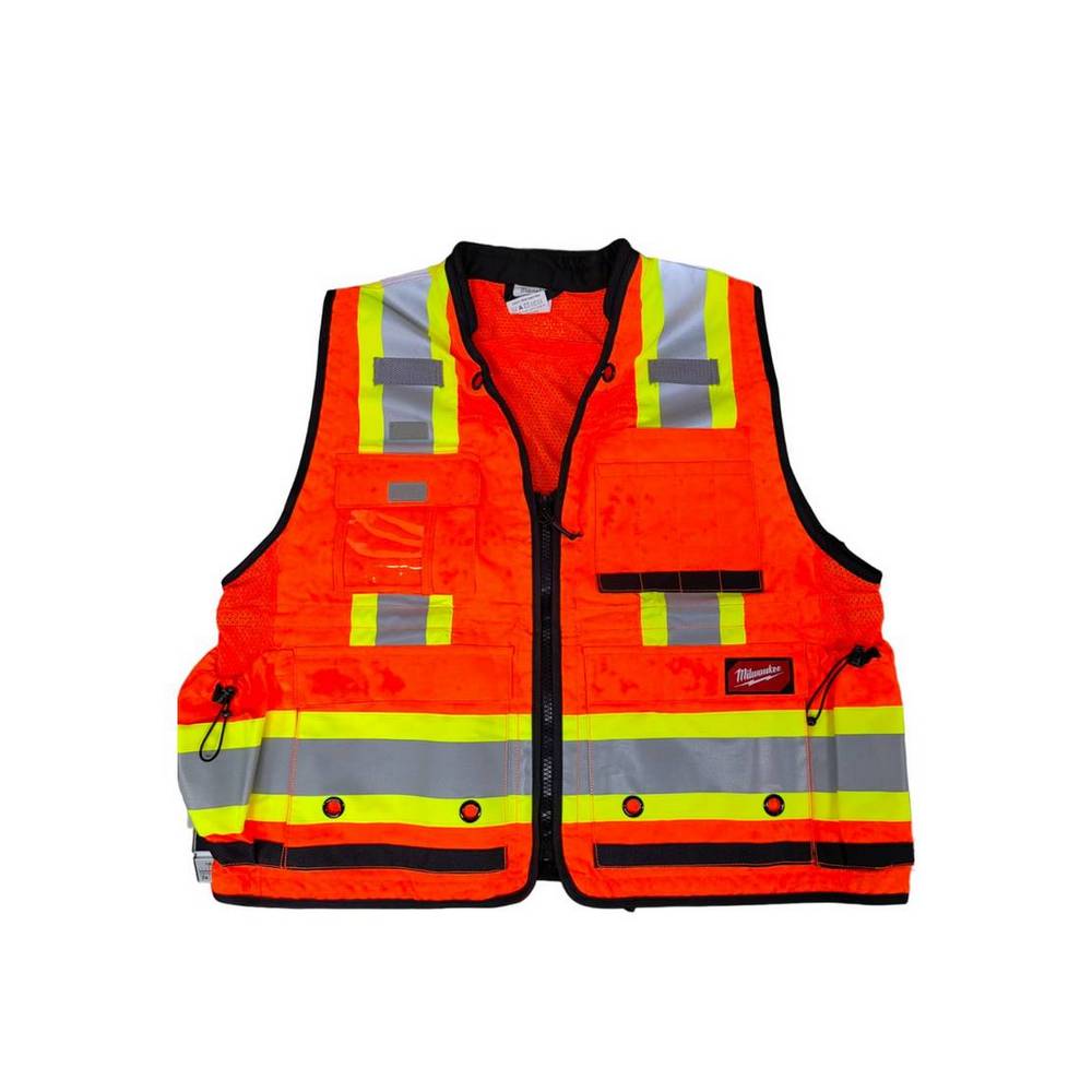 Chaleco reflectivo de seguridad naranja