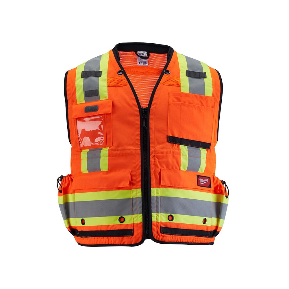 Chaleco reflectivo de seguridad naranja