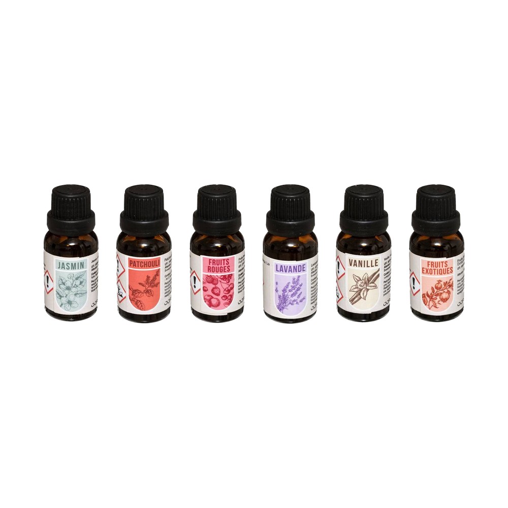 Aceite con aromas varios 15 ml 6 pzas