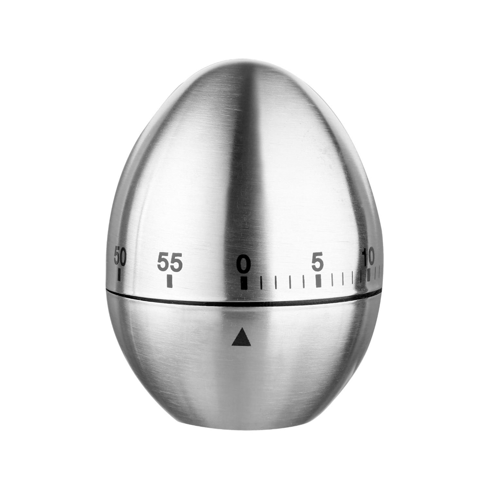 Timer para cocina metalico 60 min 7.6cm estilo huevo