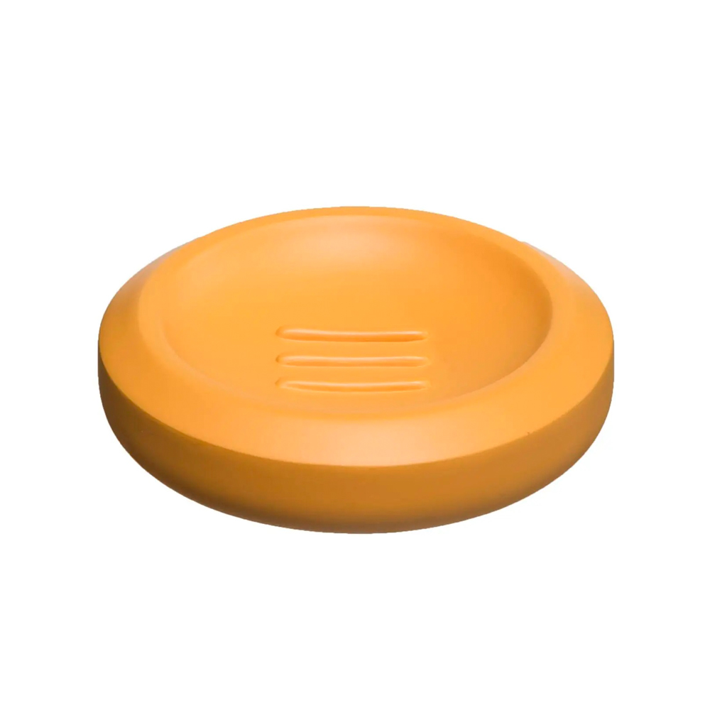 Jabonera trio plastico amarillo