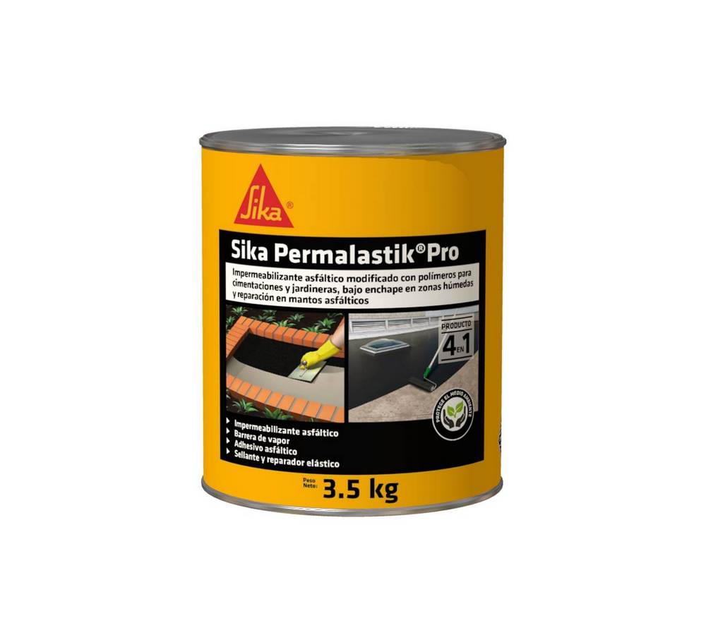 Impermeabilizante asfaltico permalastik pro 3.5 kg