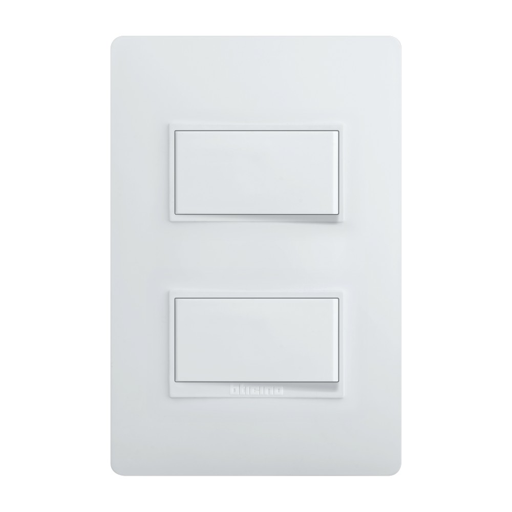 Interruptor doble 3 vías 15a blanco