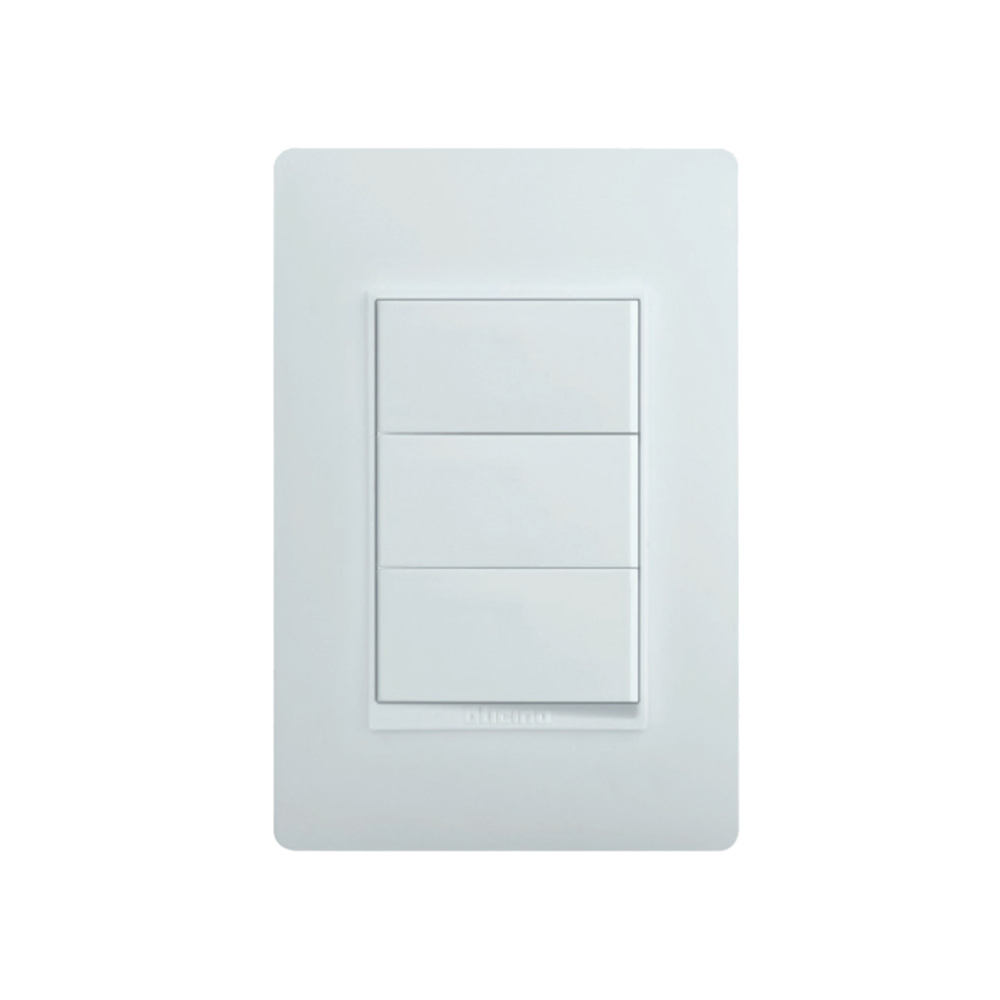 Interruptor triple 2 una vía + 1 de 3 vías 15a lp blanco