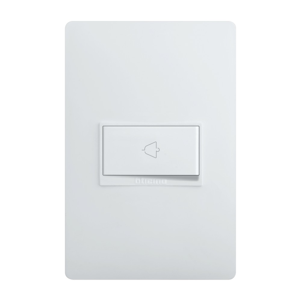 Pulsador timbre unipolar 1p 10a blanco