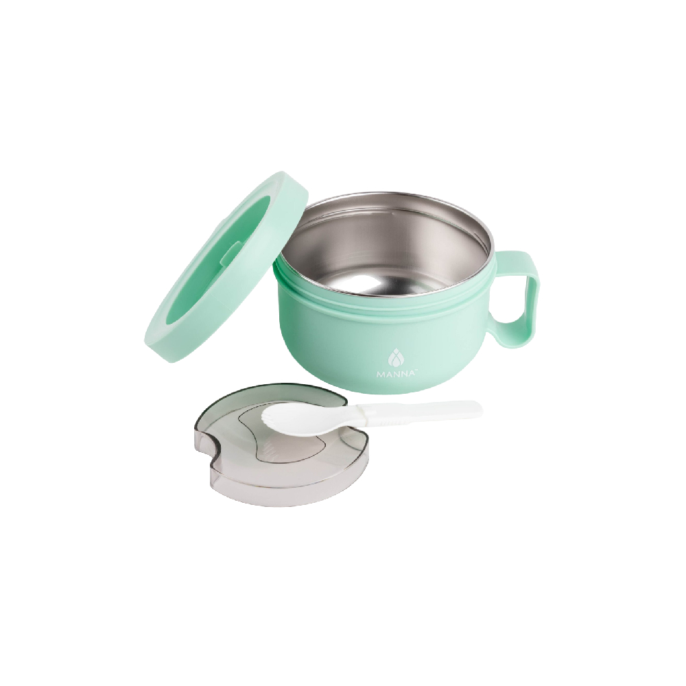 Termo para comida acero inox tenedor compac verde 828 ml