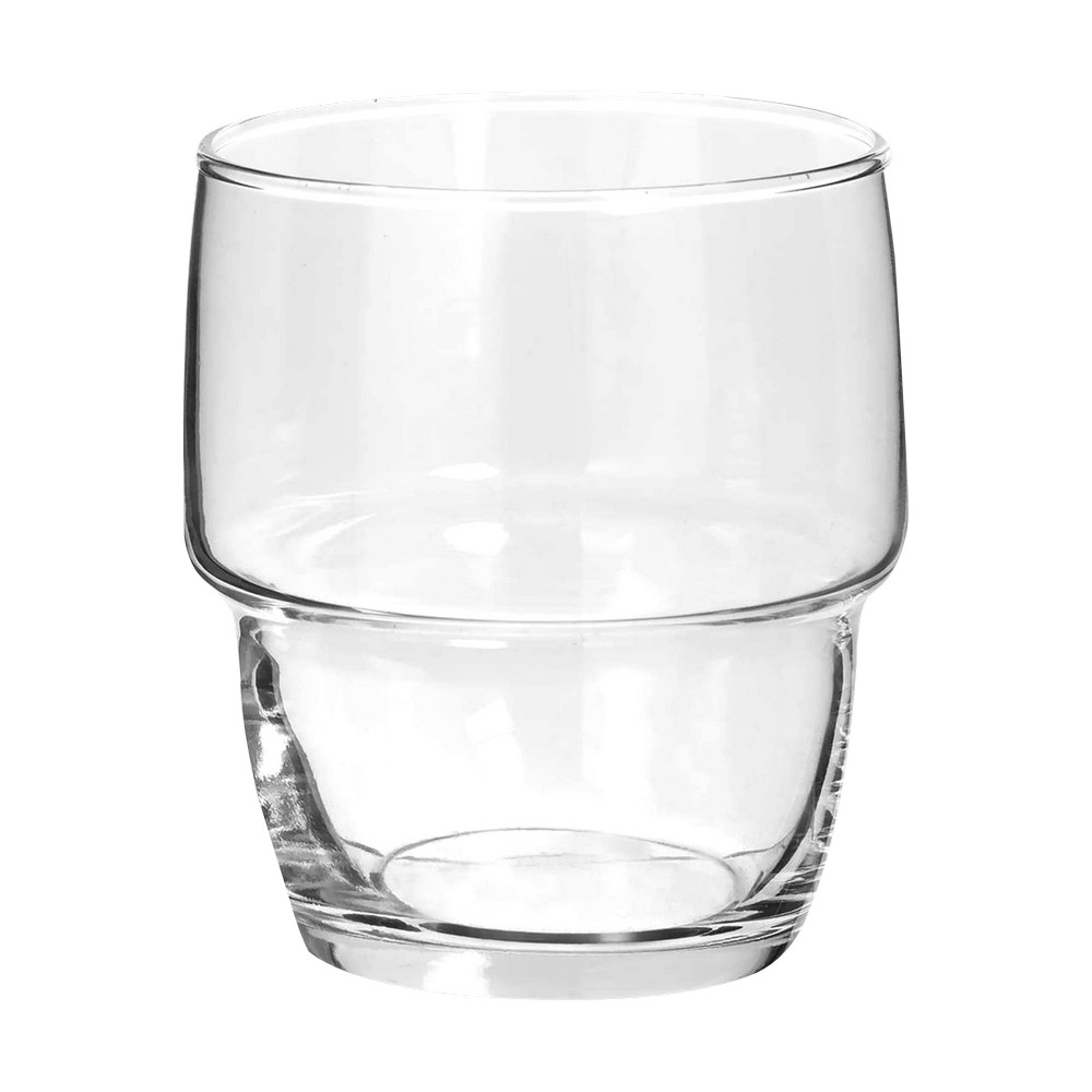 Vaso de vidrio 9.5oz transparente rodrig'eau 6 pzas