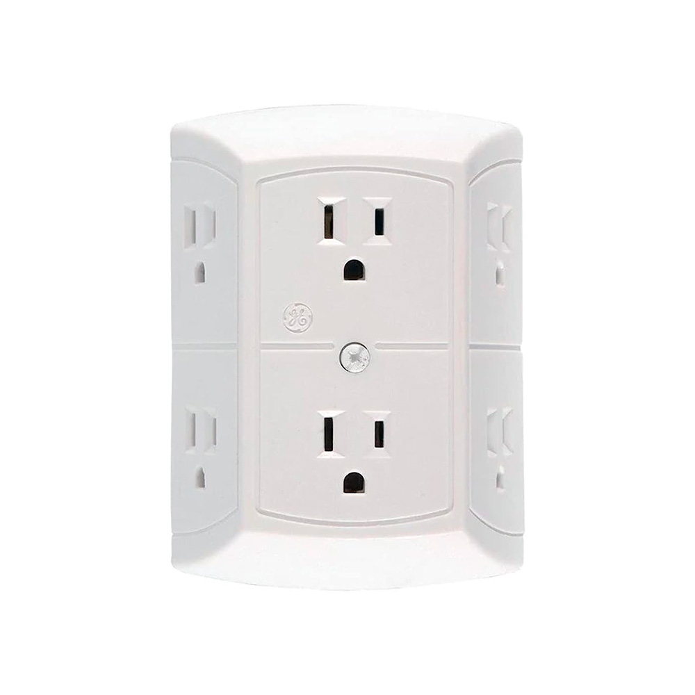 Adaptador ac para pared con 6 salidas