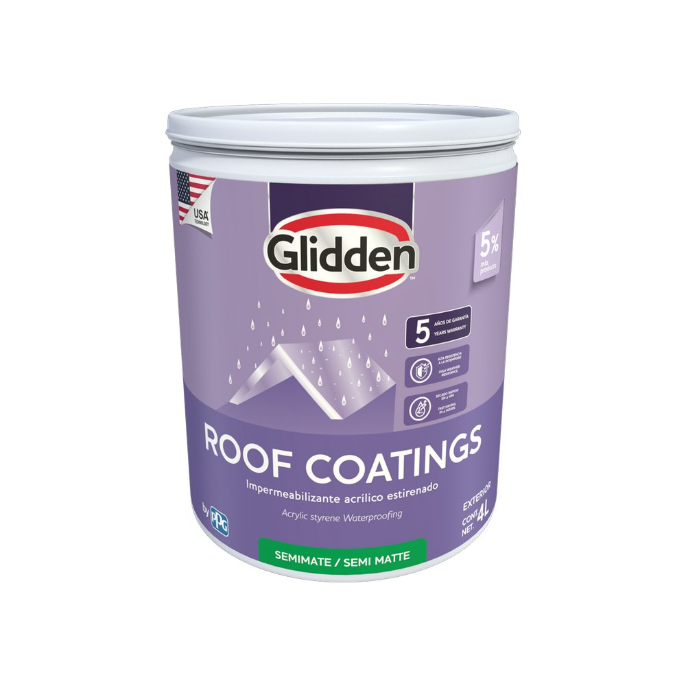 Impermeabilizante techo roof coating blanco 5a (4 l)