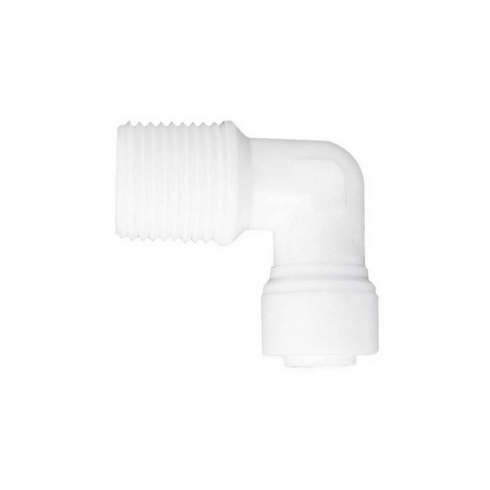 Codo de 1/4 a 3/8 pulg (6.35 mm a (9.52 m) con rosca ntp