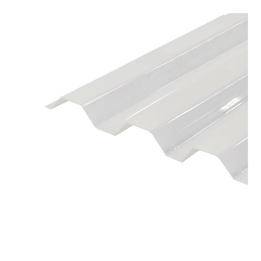 LAMINA DE POLICARBONATO CANAL TIPO ALUMINIO ZINC 10 PIES (3.04 m)BLANCA